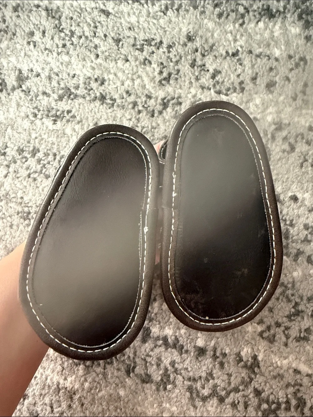 Elie Tahari Brown Leather Baby/Toddler Fisherman Sandals